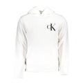 Calvin Klein White Cotton Men Sweater with Hood