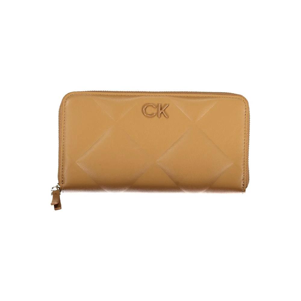 Calvin Klein Marrone Poliuretano Donna Wallet Calvin Klein