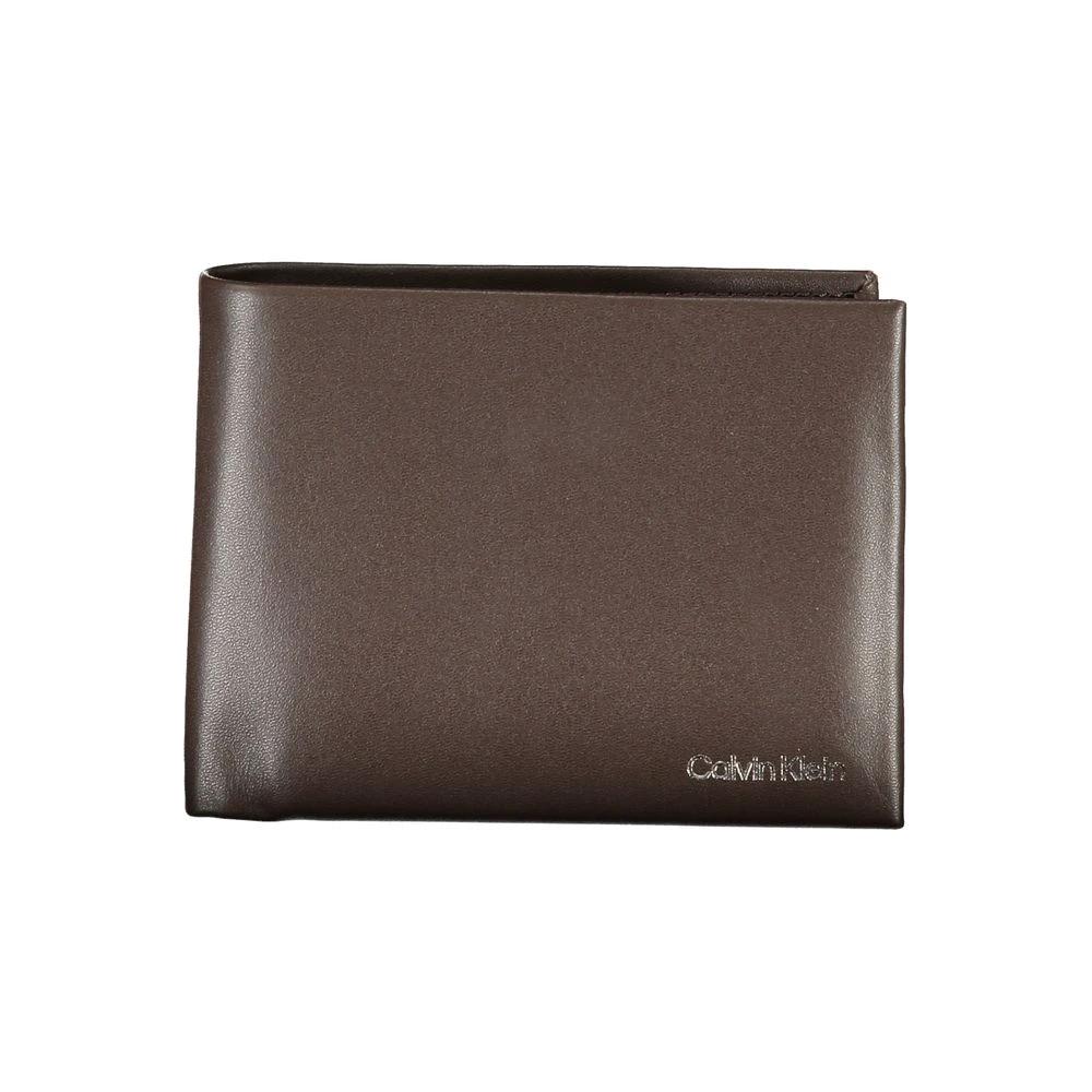Calvin Klein Marrone Leather Men Wallet