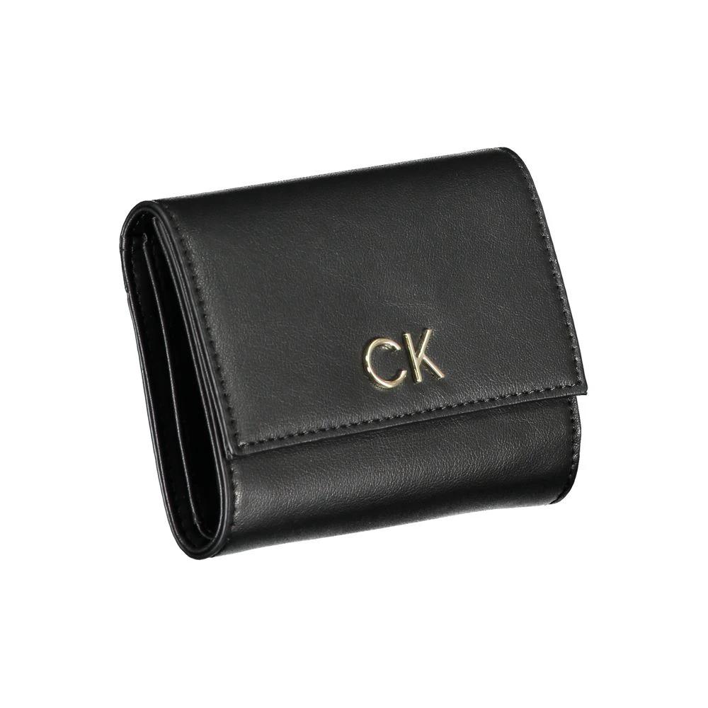 Portefeuille femme Calvin Klein Nero en polyuréthane
