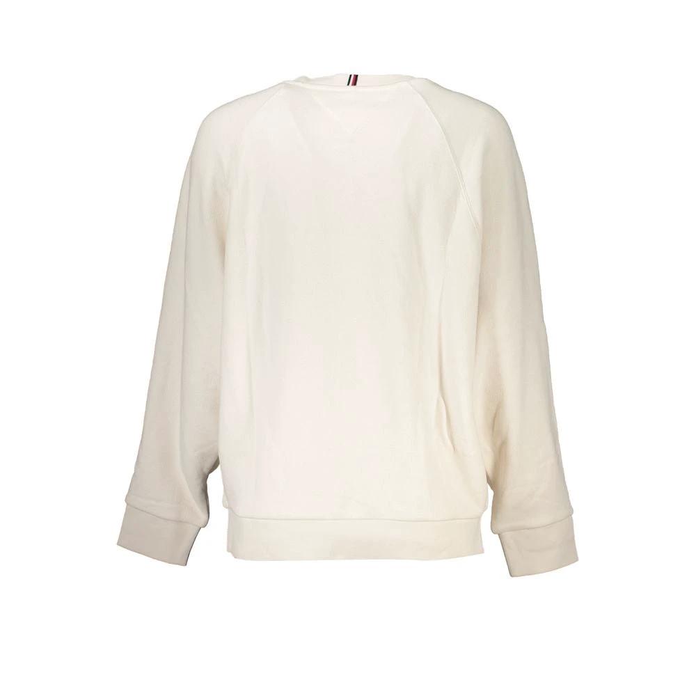 Sweat-shirt Tommy Hilfiger beige en coton pour femme