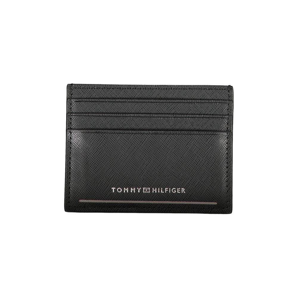 Tommy Hilfiger Black Leather Men Wallet