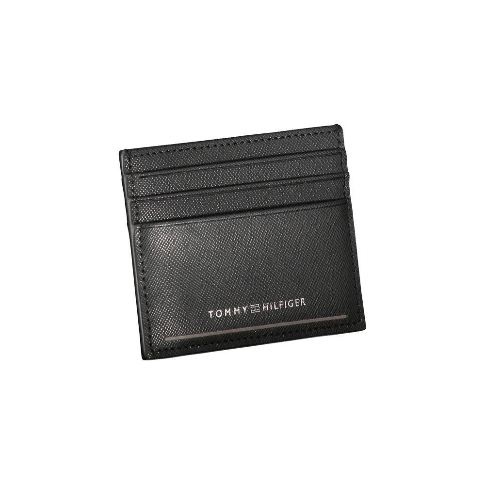 Tommy Hilfiger Black Leather Men Wallet