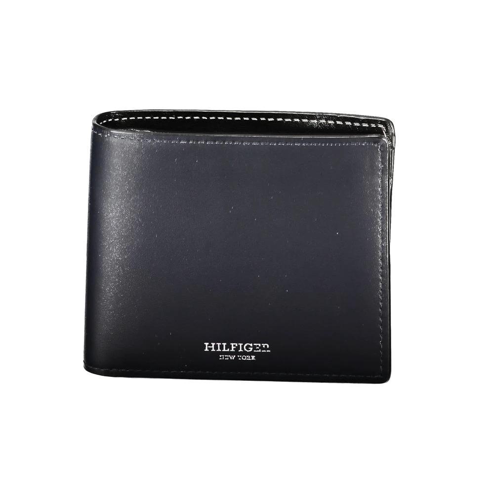 Tommy Hilfiger Blue Leather Men Wallet