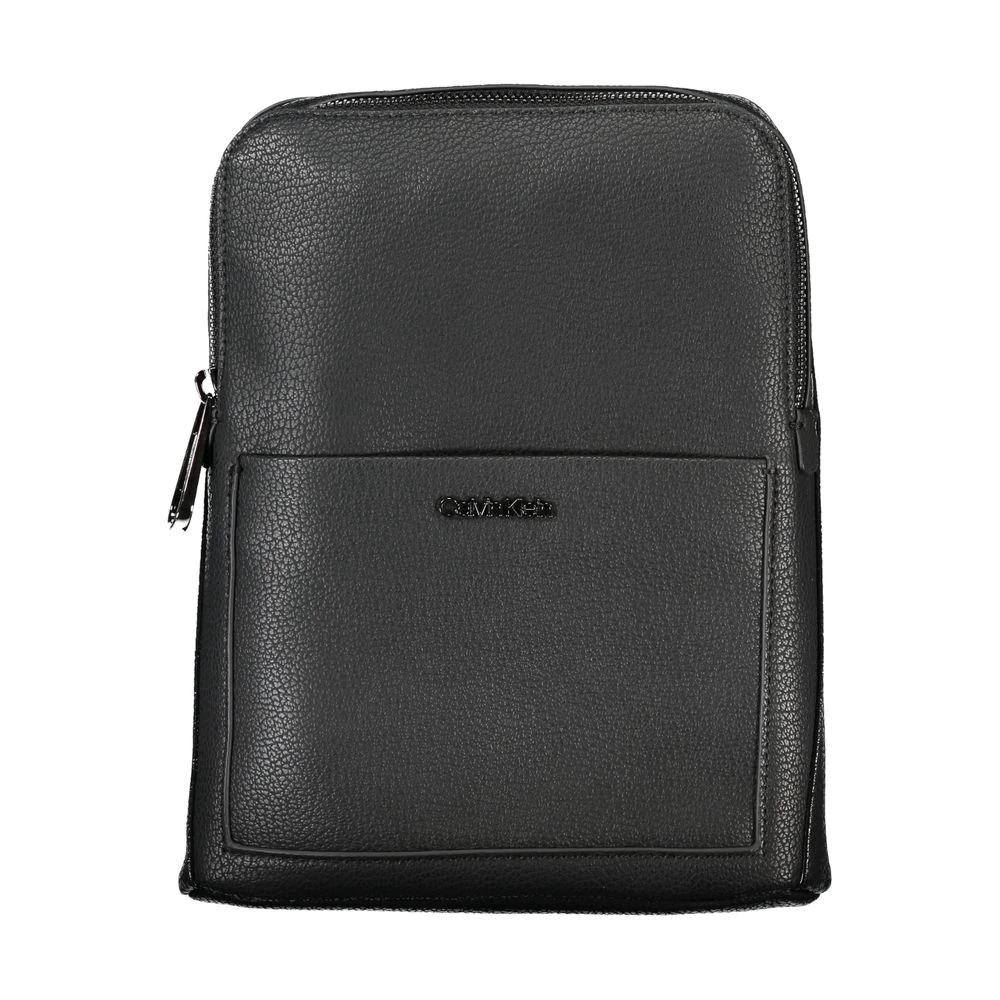 Calvin Klein Black Polyurethane Men's Shoulder Bag Calvin Klein