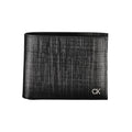 Portefeuille homme en cuir noir Calvin Klein