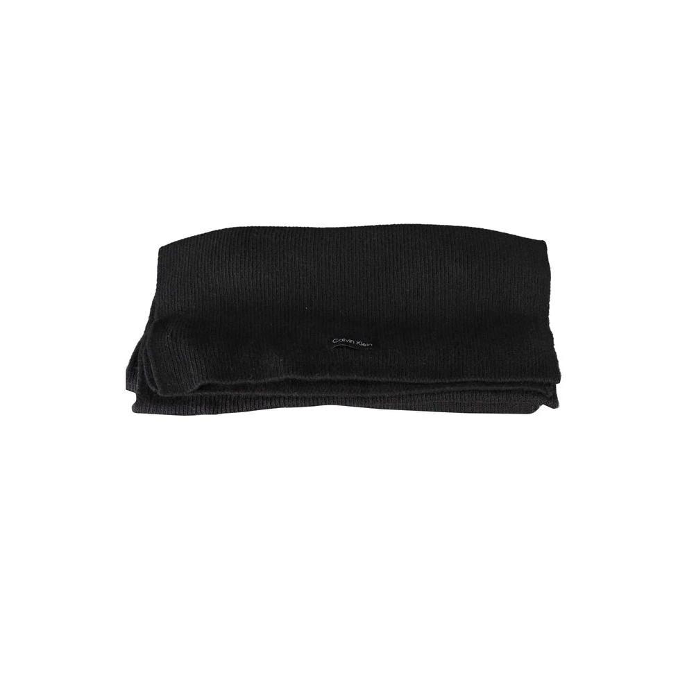 Calvin Klein Black Cotton Women Scarf