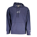 Tommy Hilfiger Blue Cotton Men's Hoodie Sweatshirt Tommy Hilfiger