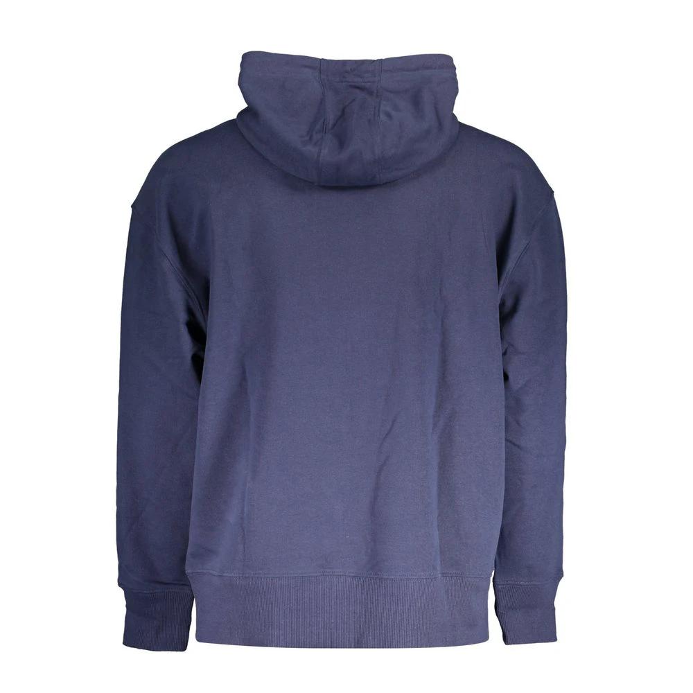 Tommy Hilfiger Blue Cotton Men's Hoodie Sweatshirt Tommy Hilfiger