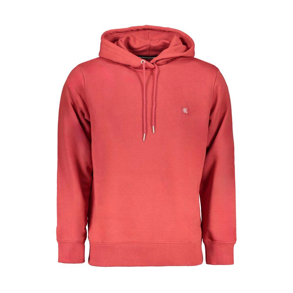 Calvin Klein Red Cotton Men Sweatshirt Calvin Klein