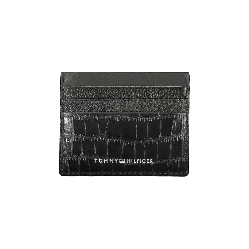 Portefeuille homme Tommy Hilfiger en cuir noir