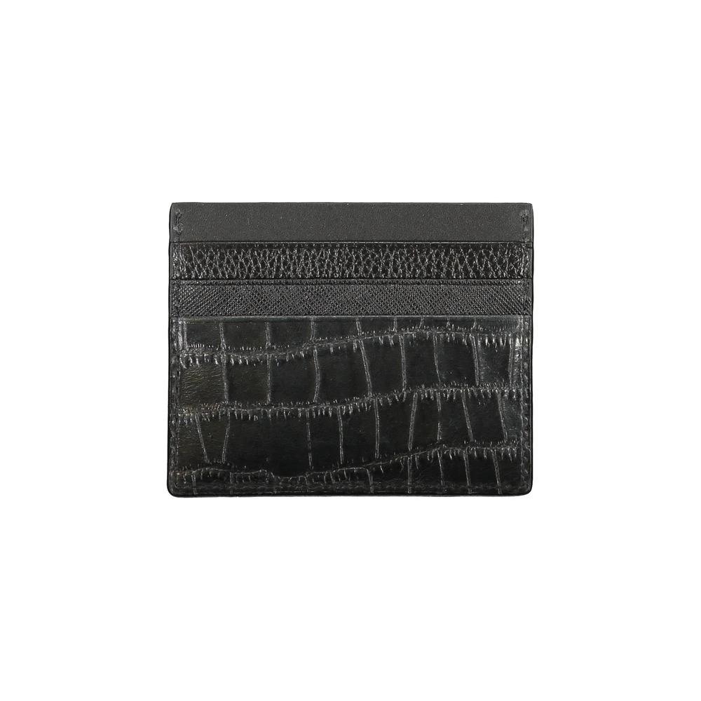 Portefeuille homme Tommy Hilfiger en cuir noir