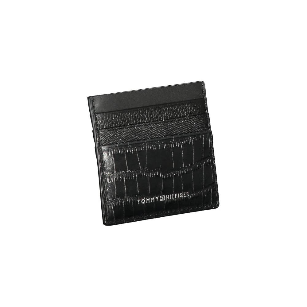 Portefeuille homme Tommy Hilfiger en cuir noir