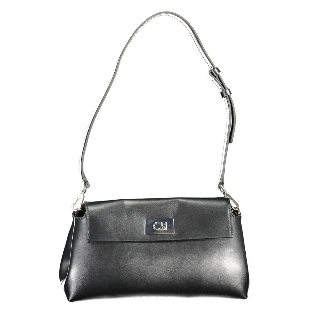 Calvin Klein Nero Polyurethane Women Shoulder Bag Calvin Klein