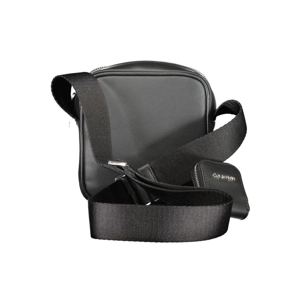 Calvin Klein Black Polyurethane Men Shoulder Bag