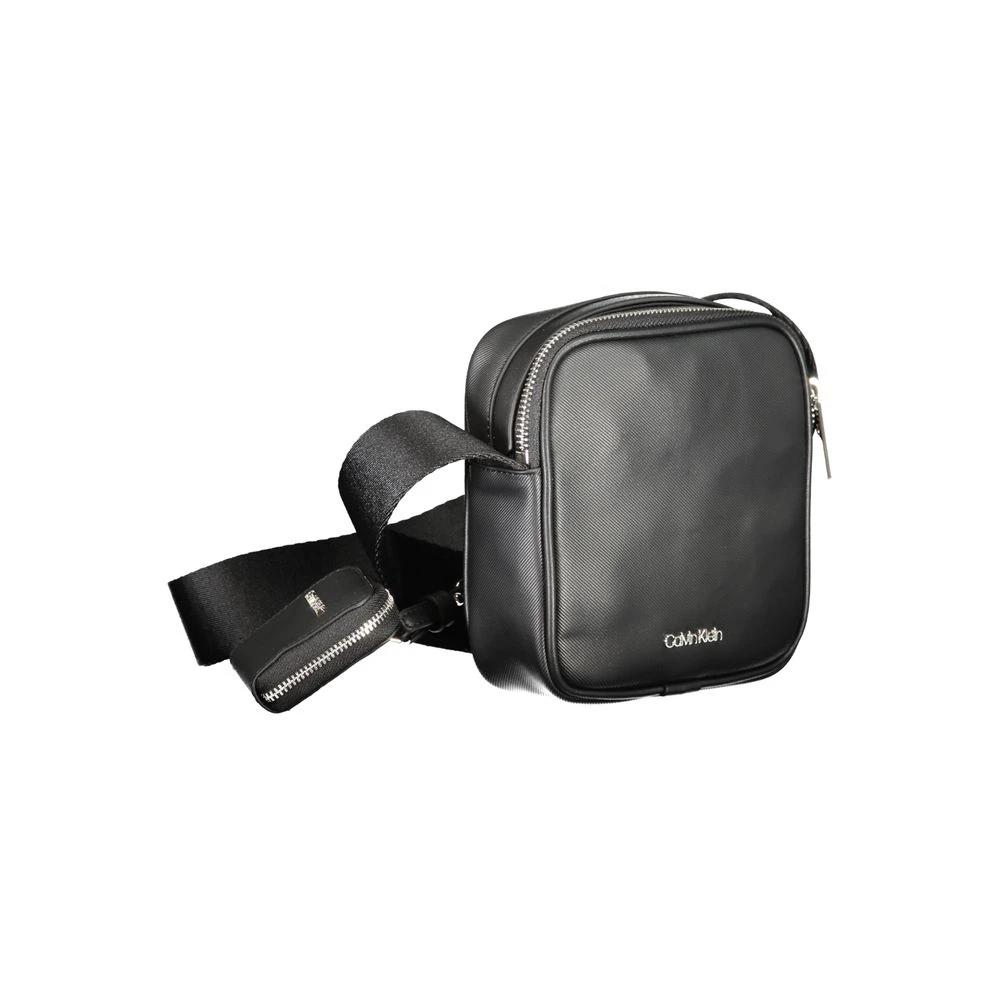 Calvin Klein Black Polyurethane Men Shoulder Bag