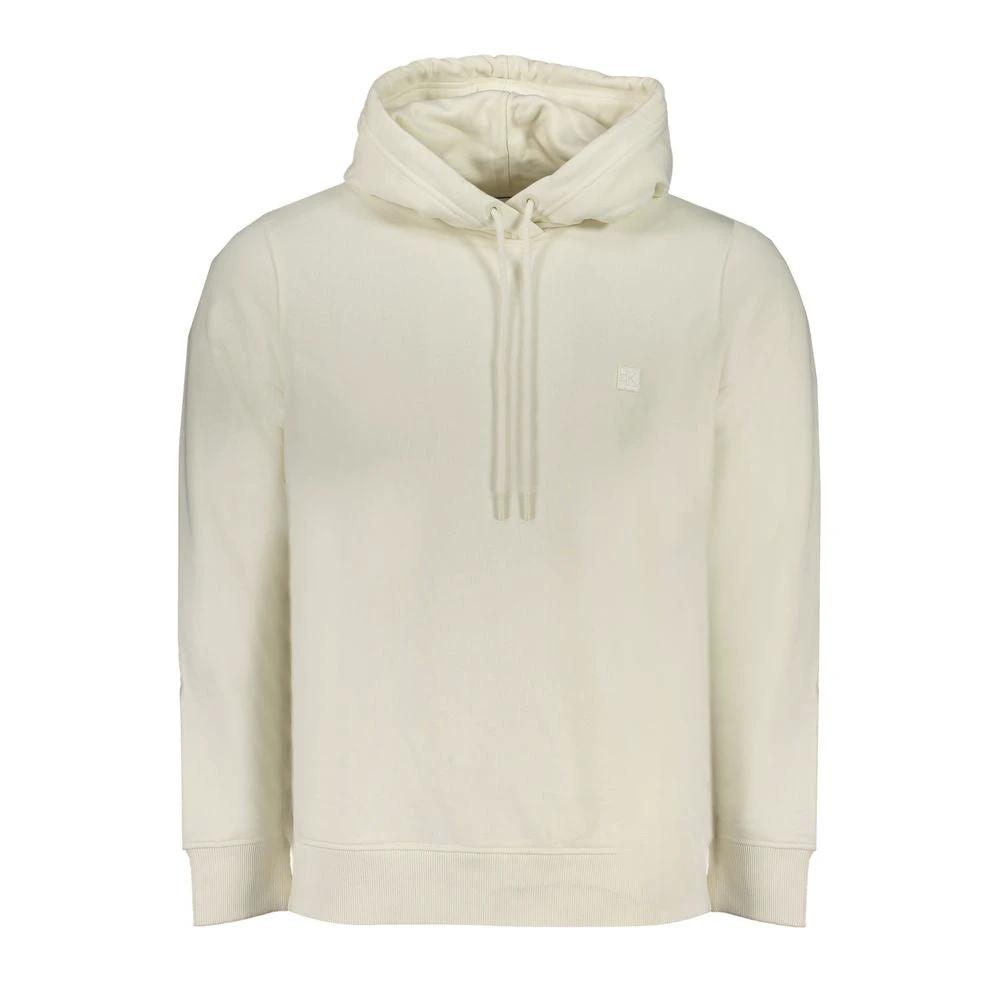 Sweat-shirt Calvin Klein blanc en coton pour homme
