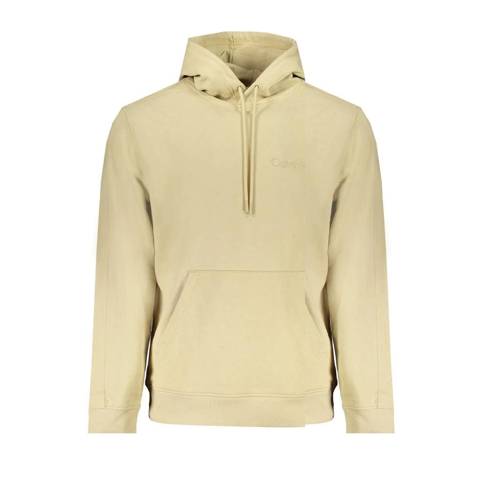 Sweat-shirt Calvin Klein beige en coton pour homme