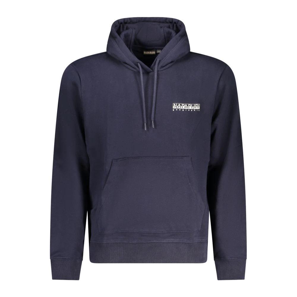 Napapijri Blue Cotton Men's Hoodie