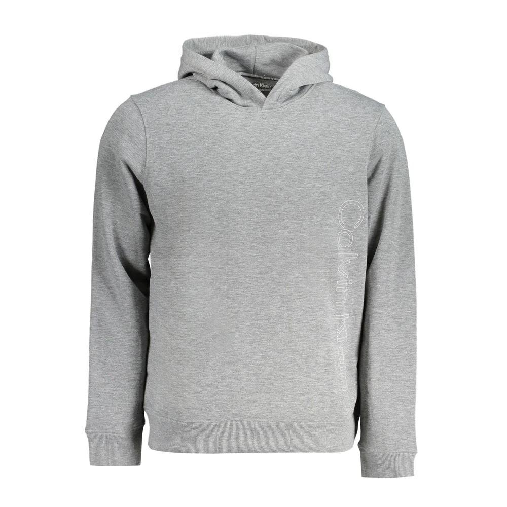 Calvin Klein Grigio Polyester Men's Hoodie Calvin Klein