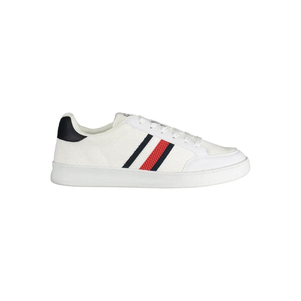 Baskets Tommy Hilfiger blanches en polyester pour homme