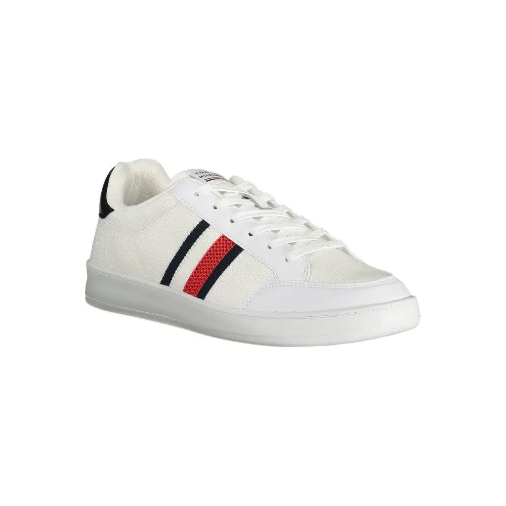 Baskets Tommy Hilfiger blanches en polyester pour homme