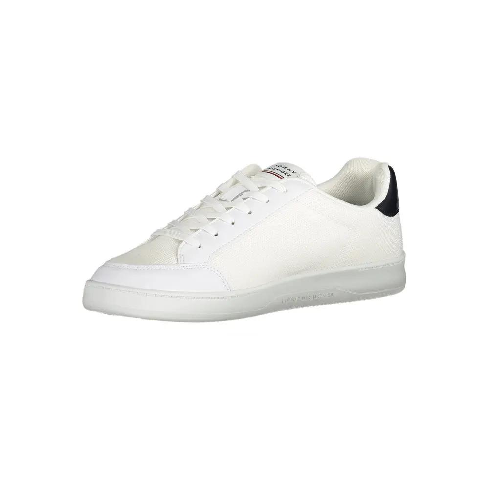 Baskets Tommy Hilfiger blanches en polyester pour homme