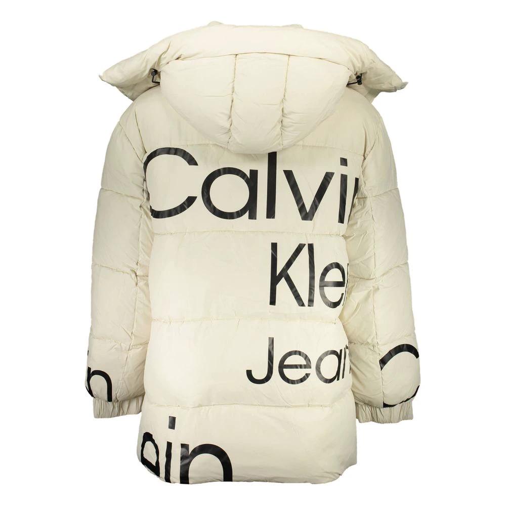 Calvin Klein Beige Polyester Men Jacket by Calvin Klein