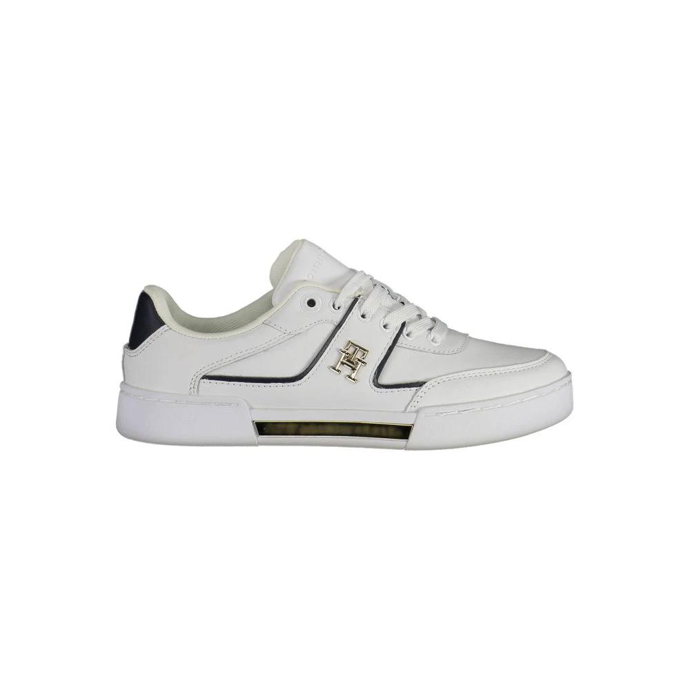 Tommy Hilfiger White Leather Women Sneaker by Tommy Hilfiger