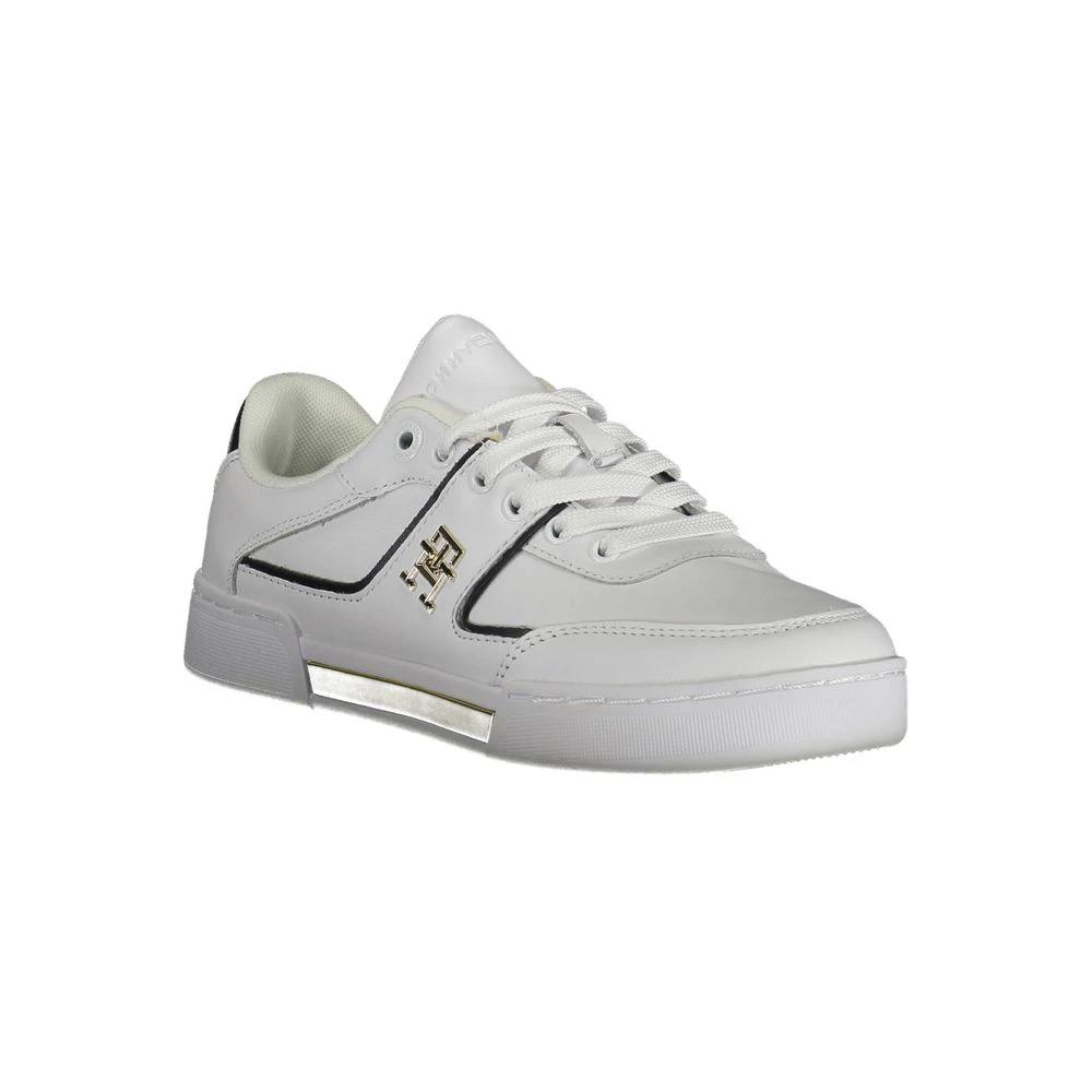 Tommy Hilfiger White Leather Women Sneaker by Tommy Hilfiger