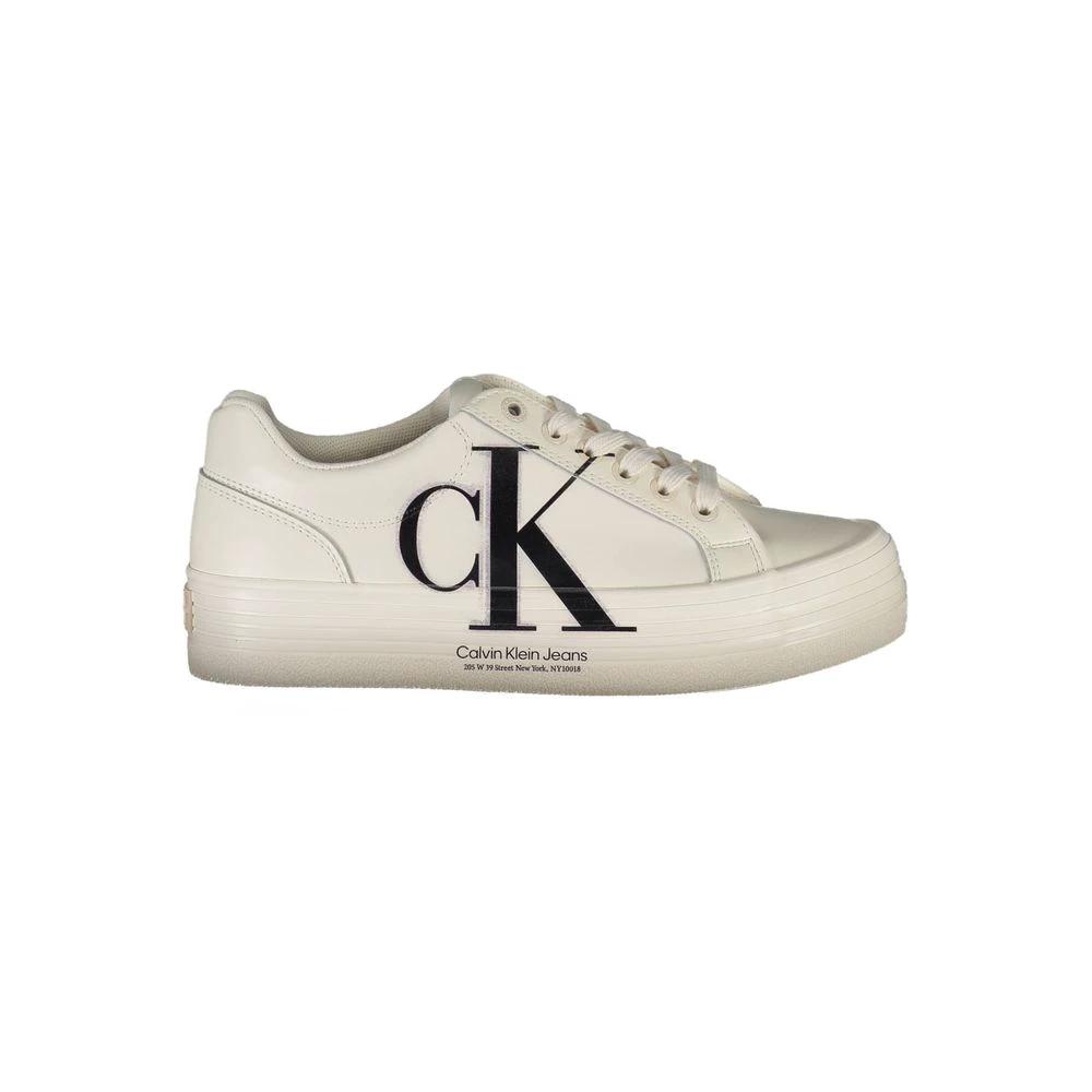 Calvin Klein Bianco Leather Women Sneaker Calvin Klein