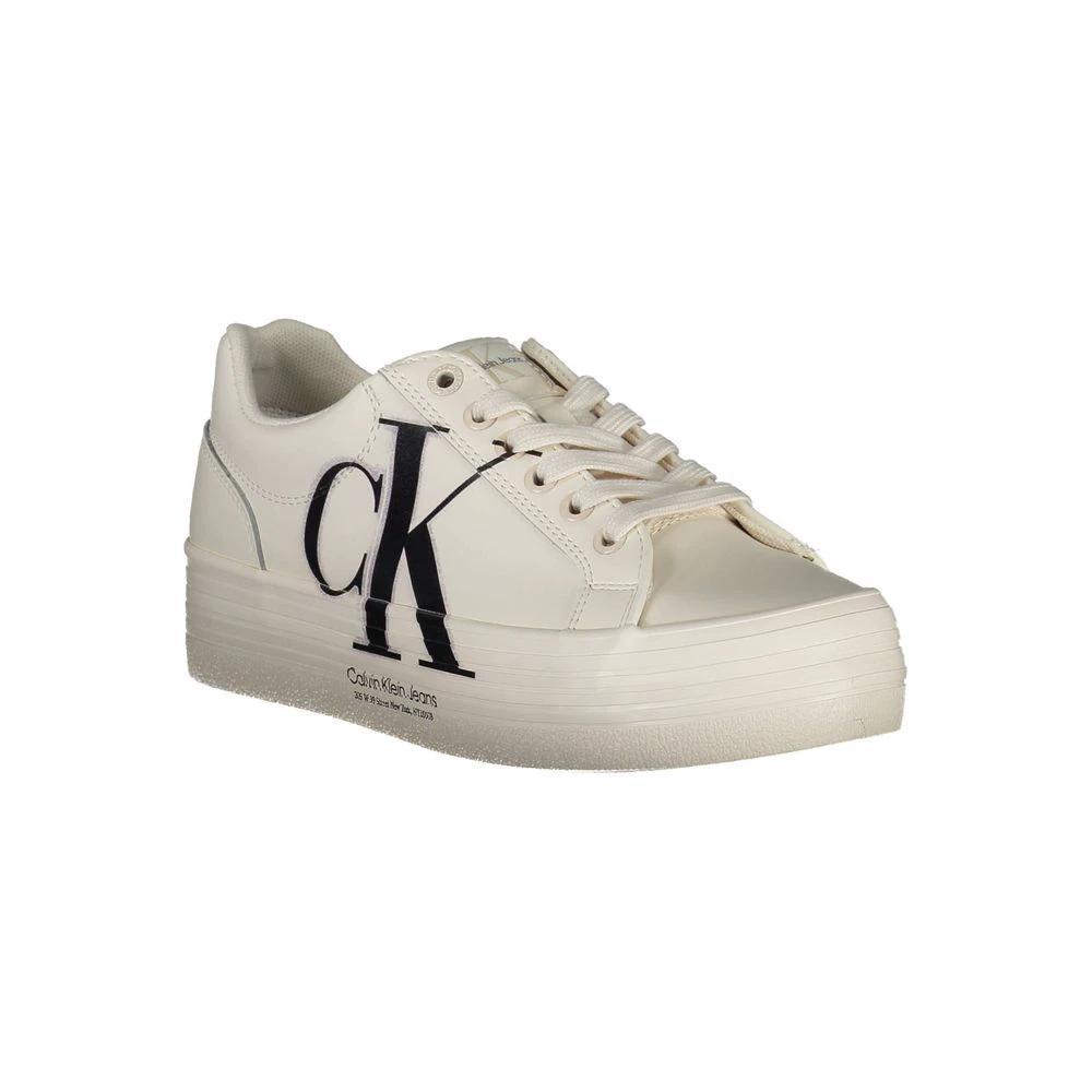 Calvin Klein Bianco Leather Women Sneaker Calvin Klein