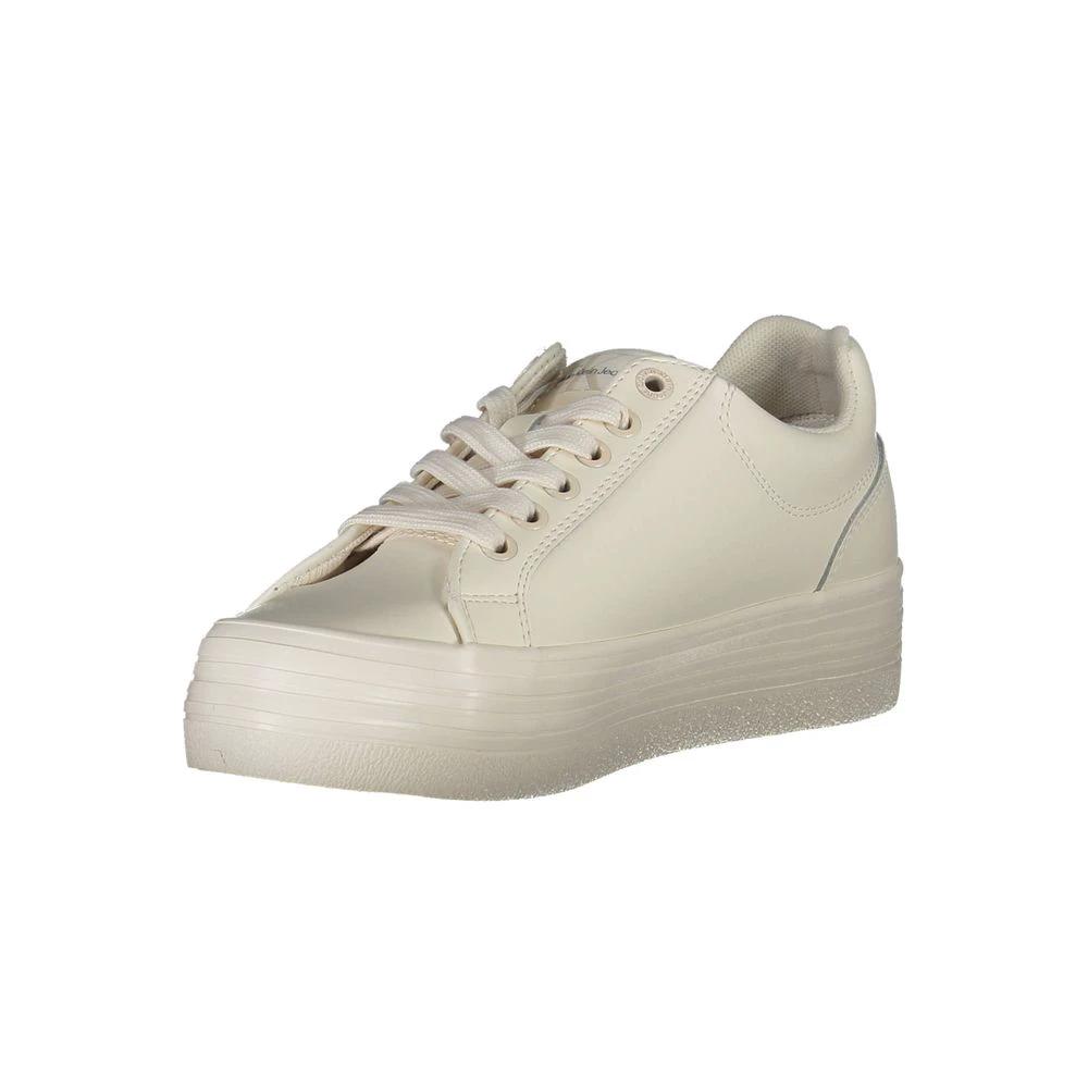 Calvin Klein Bianco Leather Women Sneaker Calvin Klein