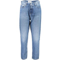 Jean en coton Calvin Klein Azzurro pour femme