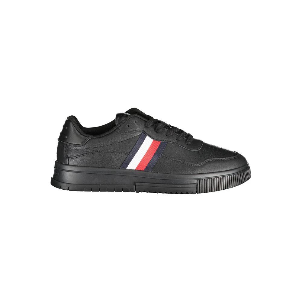 Baskets Tommy Hilfiger en cuir noir pour homme