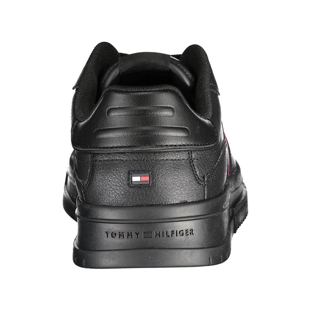 Baskets Tommy Hilfiger en cuir noir pour homme