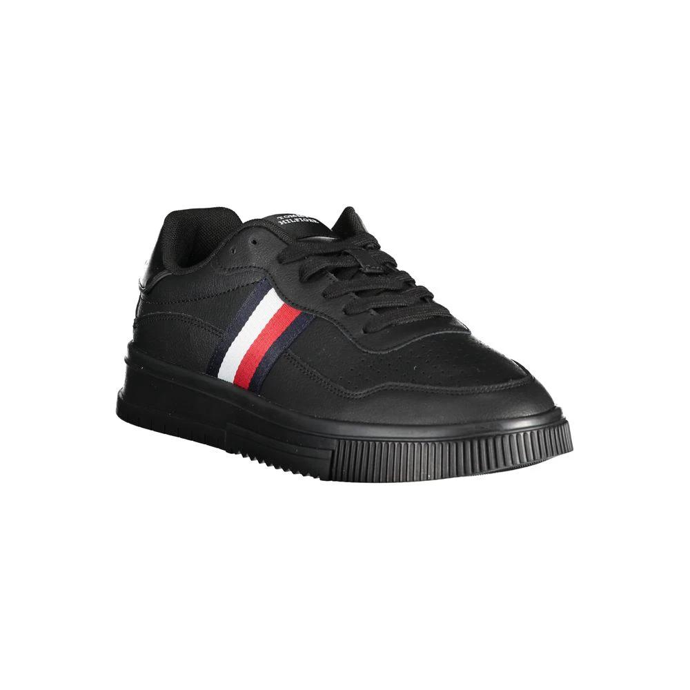 Baskets Tommy Hilfiger en cuir noir pour homme