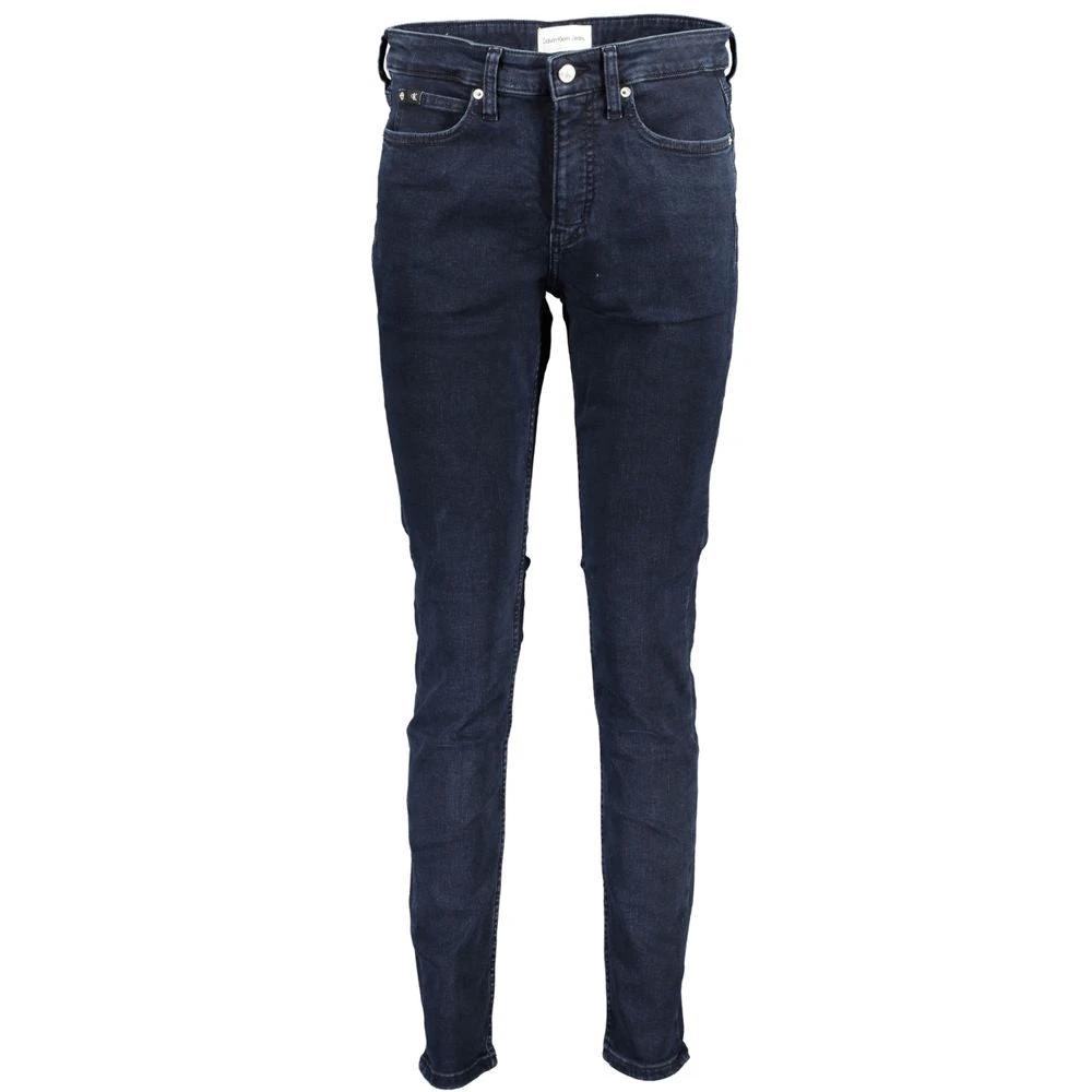 Calvin Klein Blue Cotton Women Skinny Jean Calvin Klein