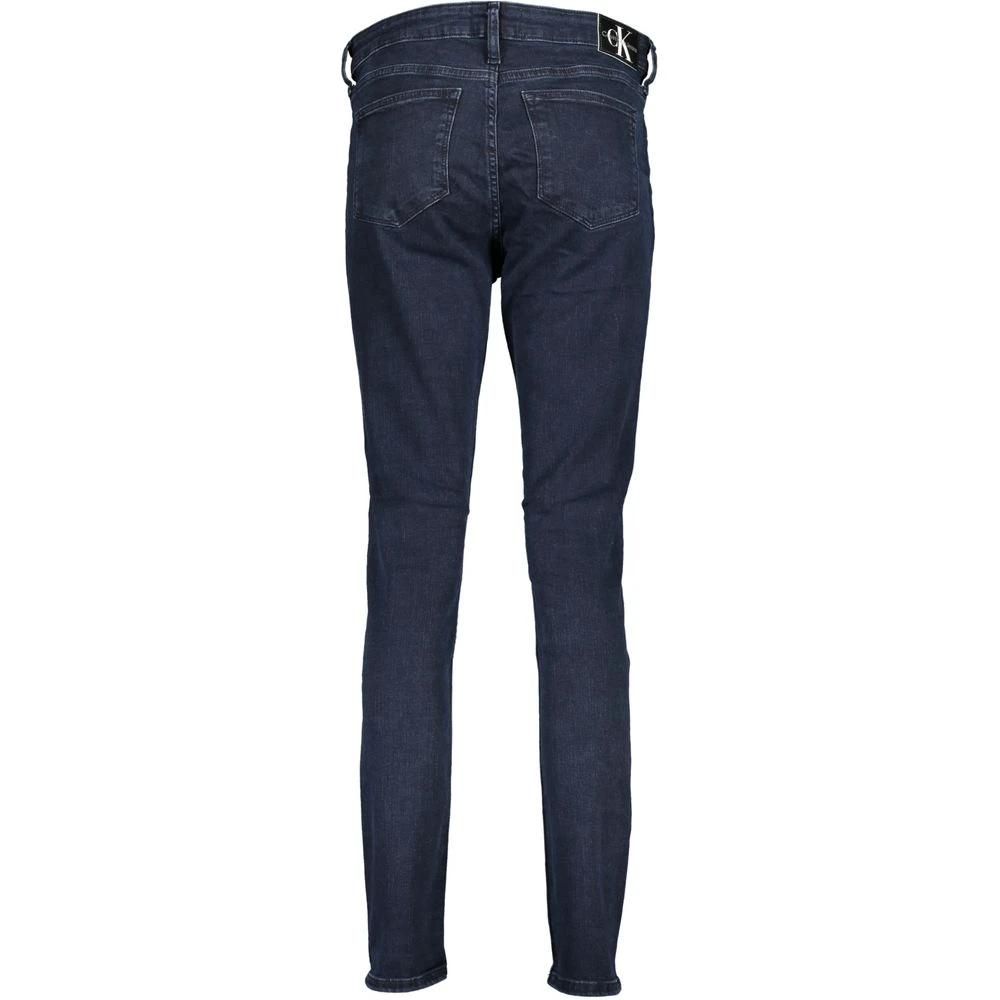Calvin Klein Blue Cotton Women Skinny Jean Calvin Klein