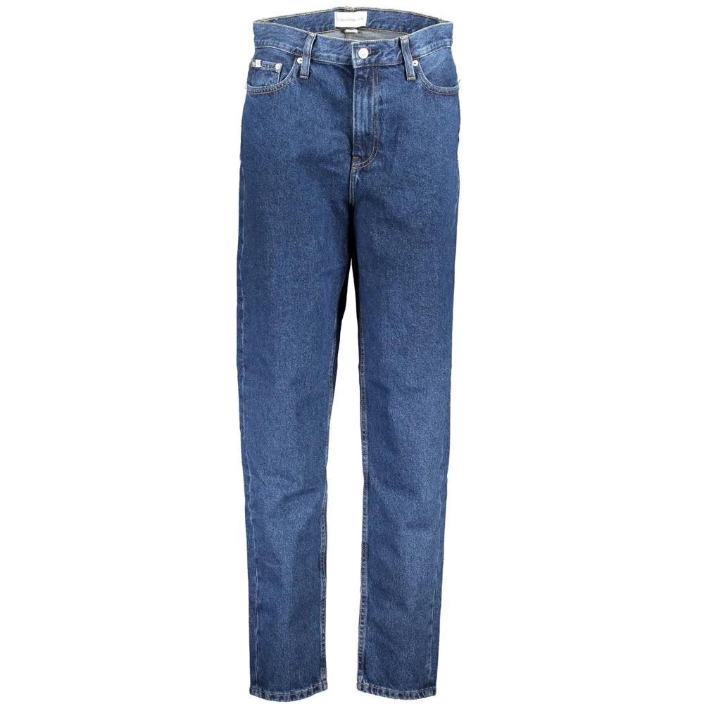 Calvin Klein Blu Cotton Women Jeans Calvin Klein