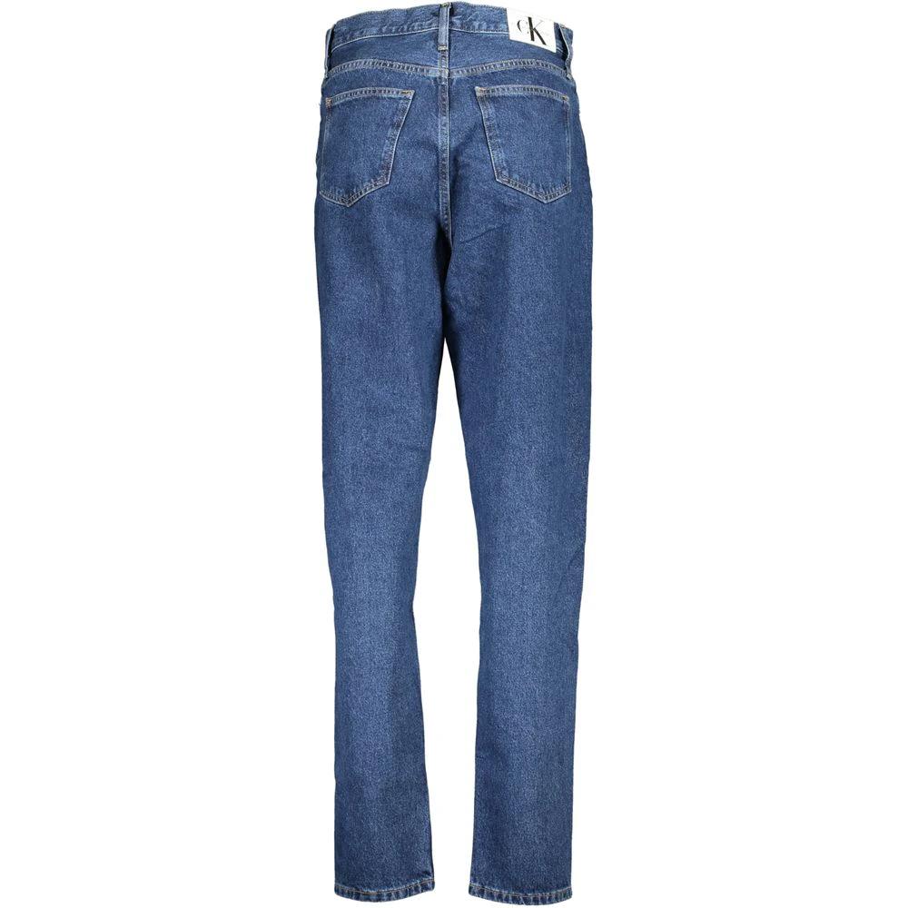 Calvin Klein Blu Cotton Women Jeans Calvin Klein