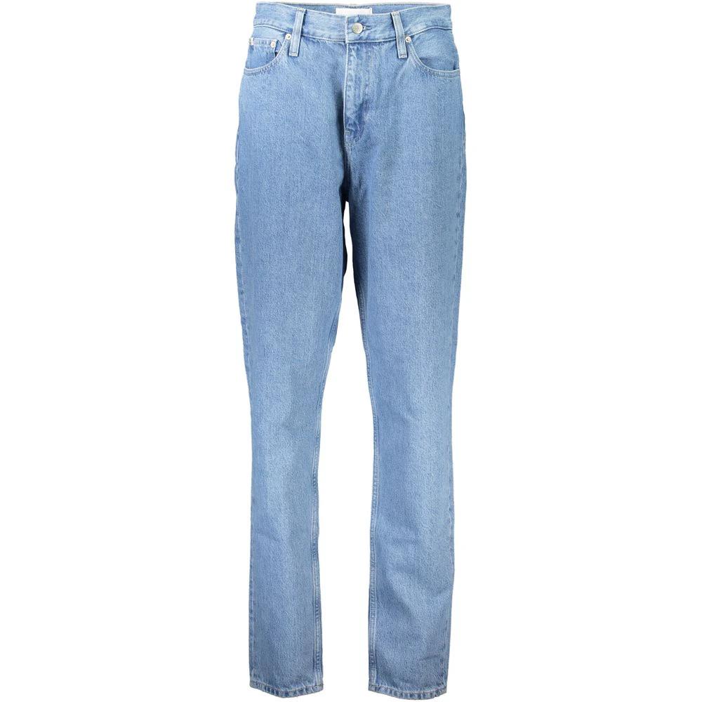 Calvin Klein Azzurro Cotton Women Jeans Calvin Klein