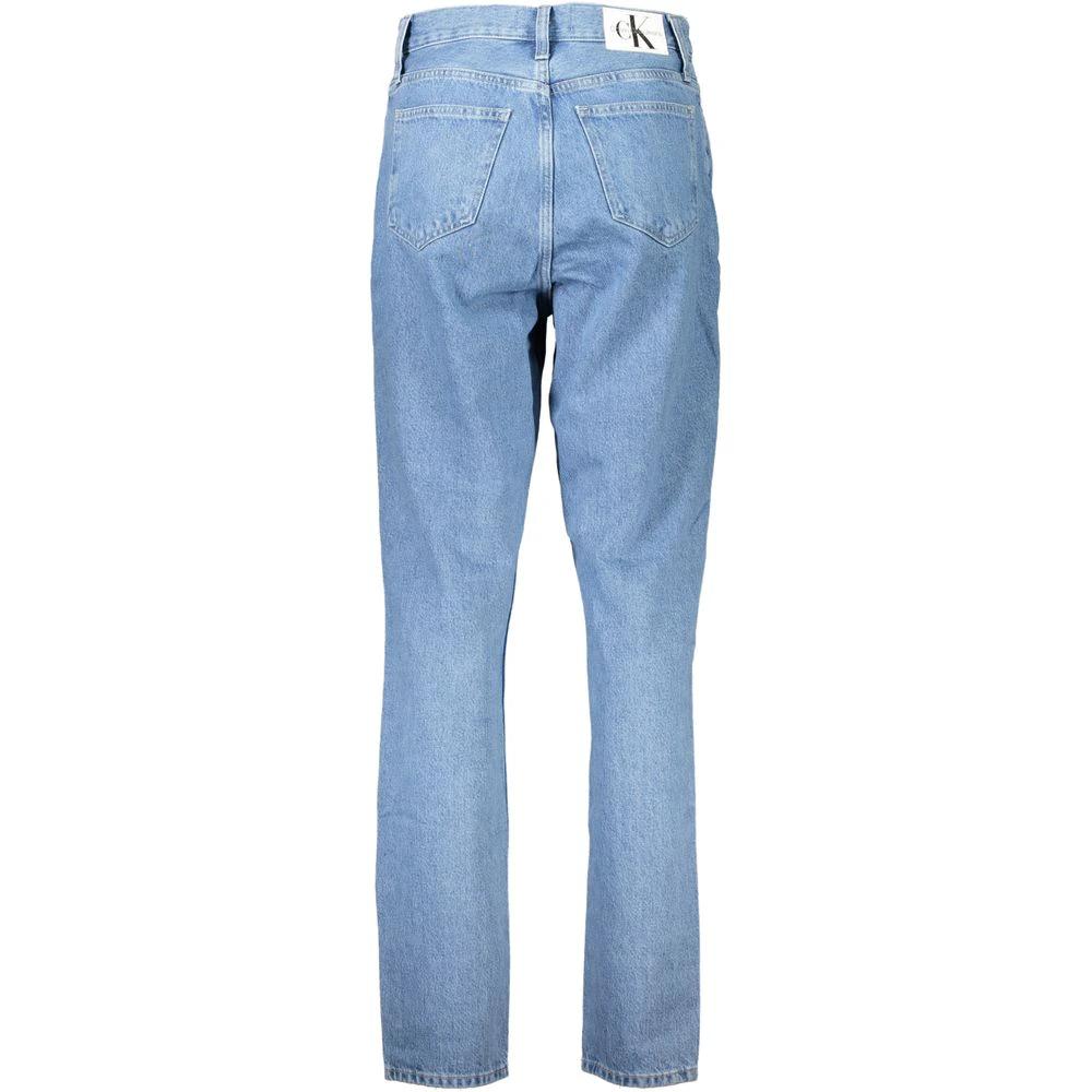 Calvin Klein Azzurro Cotton Women Jeans Calvin Klein