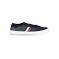 Tommy Hilfiger Blue Leather Men Sneaker Tommy Hilfiger