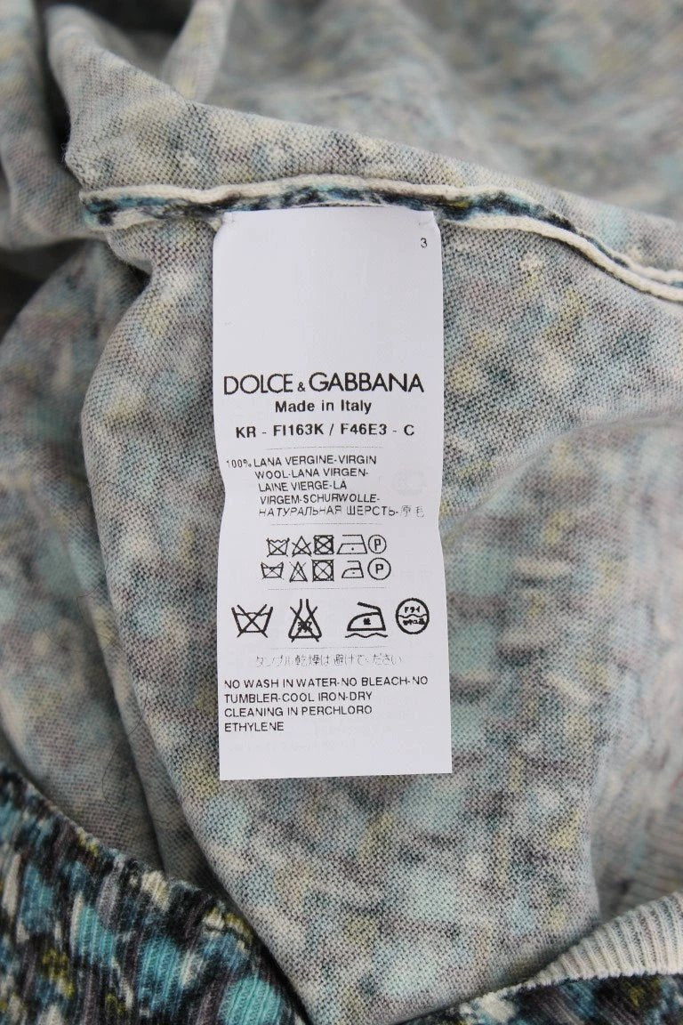 Dolce & Gabbana Blue Wool Sweater Sleeveless Pullover by Dolce & Gabbana