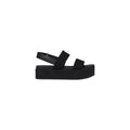 Sandales à plateforme en coton biologique noir Calvin Klein Jeans
