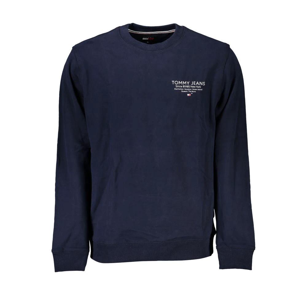 Tommy Hilfiger Blue Cotton Men Sweatshirt Tommy Hilfiger