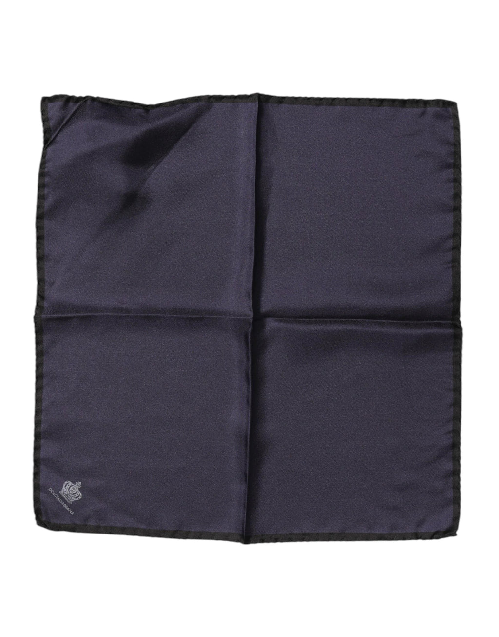 Dolce & Gabbana Blue DG Crown Silk Square Men Foulard Scarf by Dolce & Gabbana