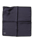 Dolce & Gabbana Blue DG Crown Silk Square Men Foulard Scarf by Dolce & Gabbana