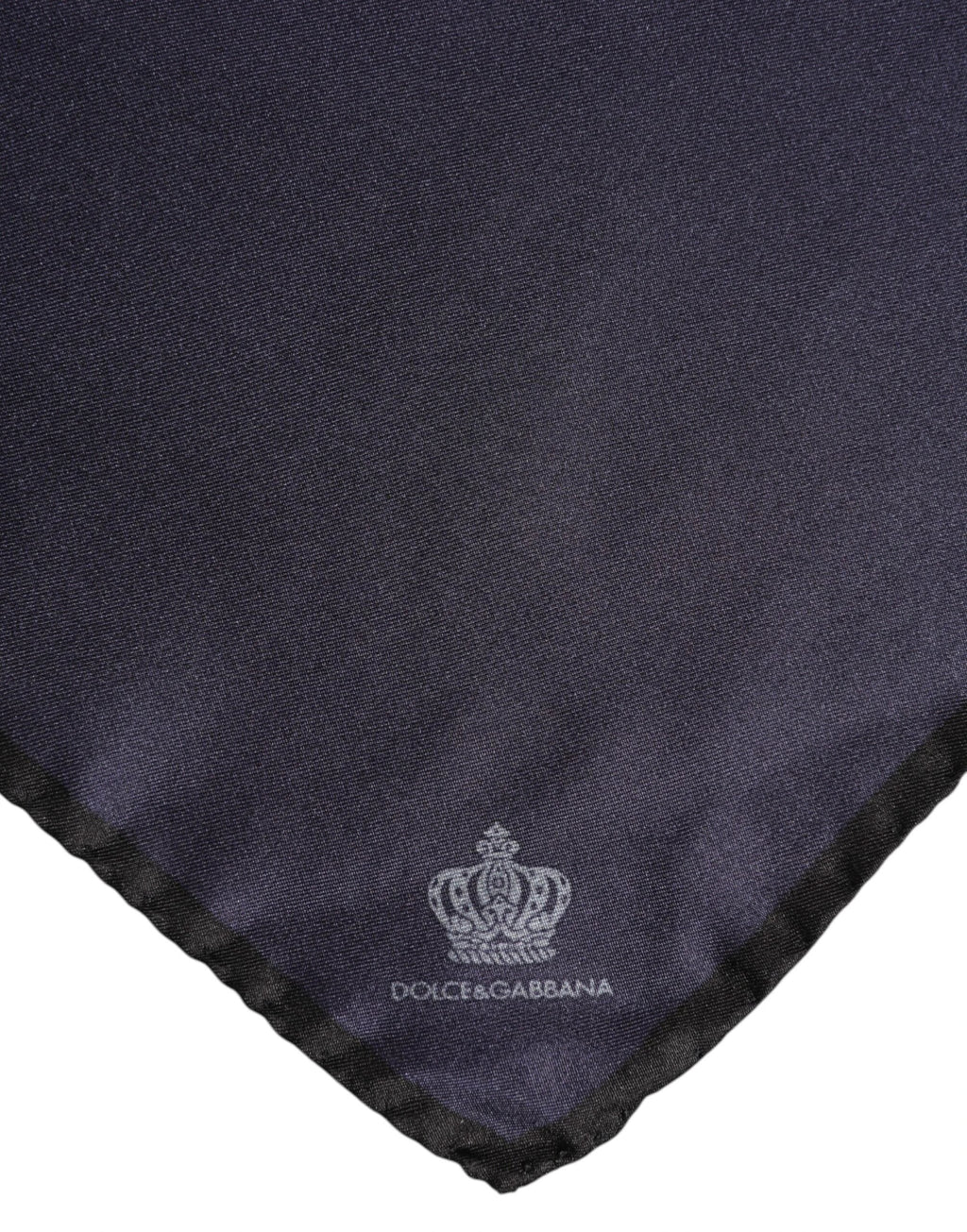 Dolce & Gabbana Blue DG Crown Silk Square Men Foulard Scarf by Dolce & Gabbana